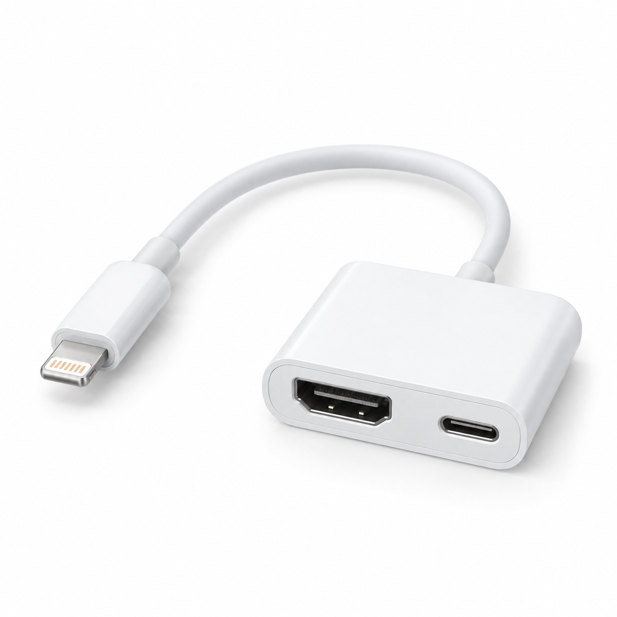 Joyroom S-H141 Lightning to HDMI and Lightning adapter in white