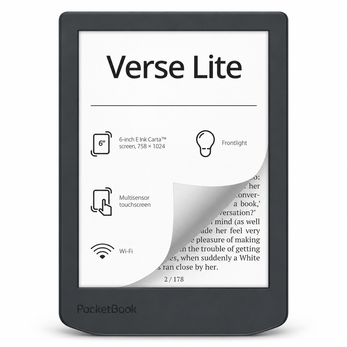 PocketBook Verse Lite 8GB in Midnight Grey