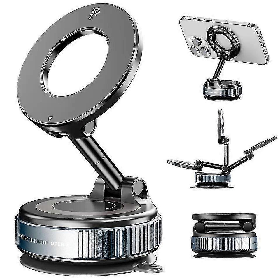 Vacuum Magnetic Suction Cup Phone Holder For Magsafe Car Phone Holder 360 Rotatable-thumbmail-2