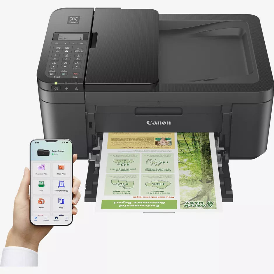 Canon PIXMA TR4755i Wireless Colour All-in-One Inkjet Photo Printer, Black-thumbmail-3