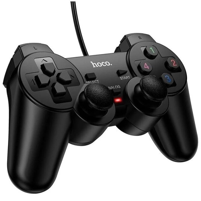 HOCO Wired Game Controller – USB Gamepad for PC (Windows XP, 7, 8, 10) | Ideal for Simulator & Offline Games