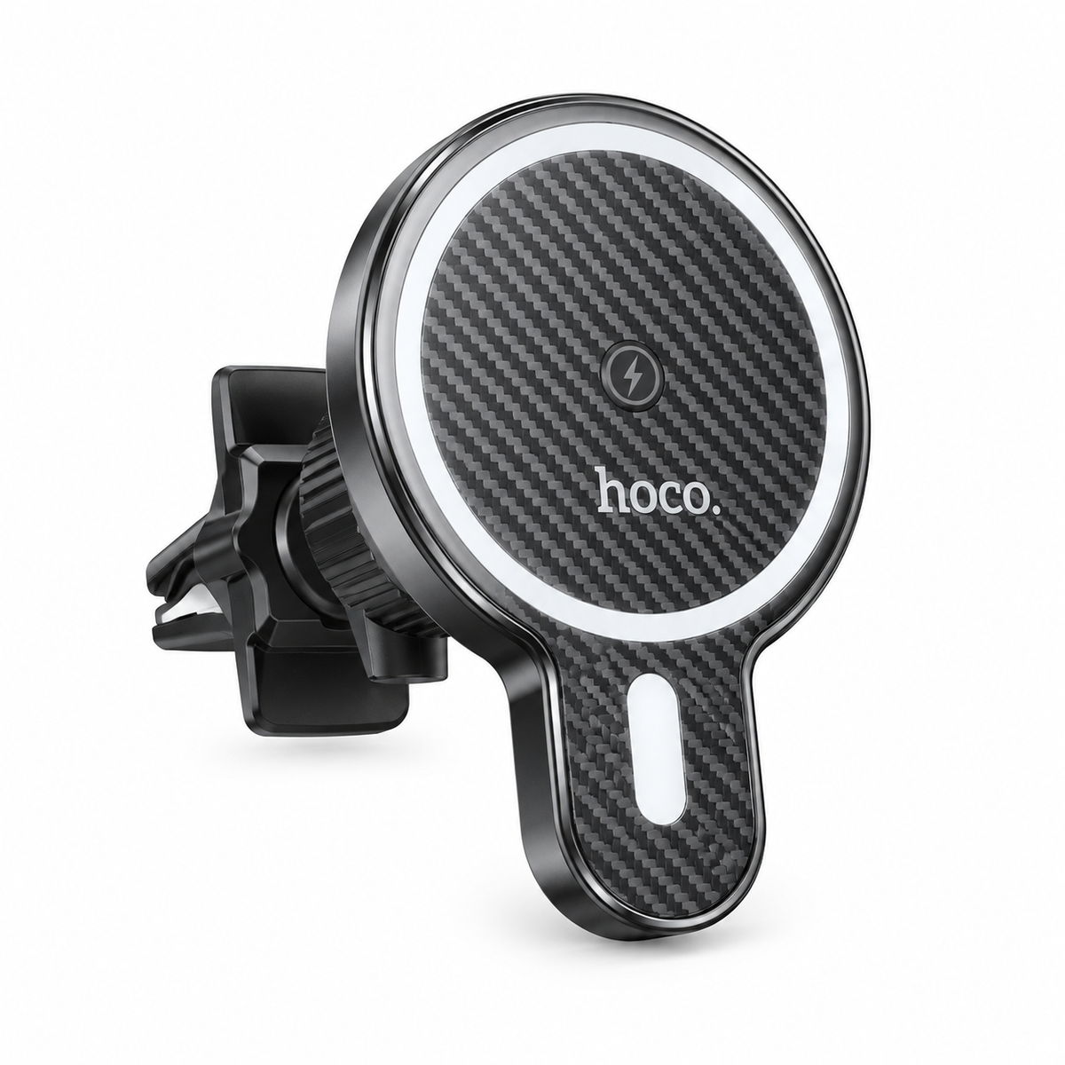 Hoco CA85 Magnetic Wireless Charging Car Holder 15W (Black)