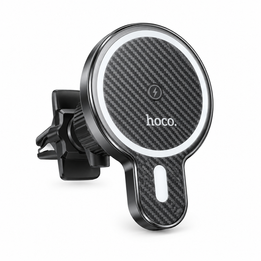 Hoco CA85 Magnetic Wireless Charging Car Holder 15W (Black)