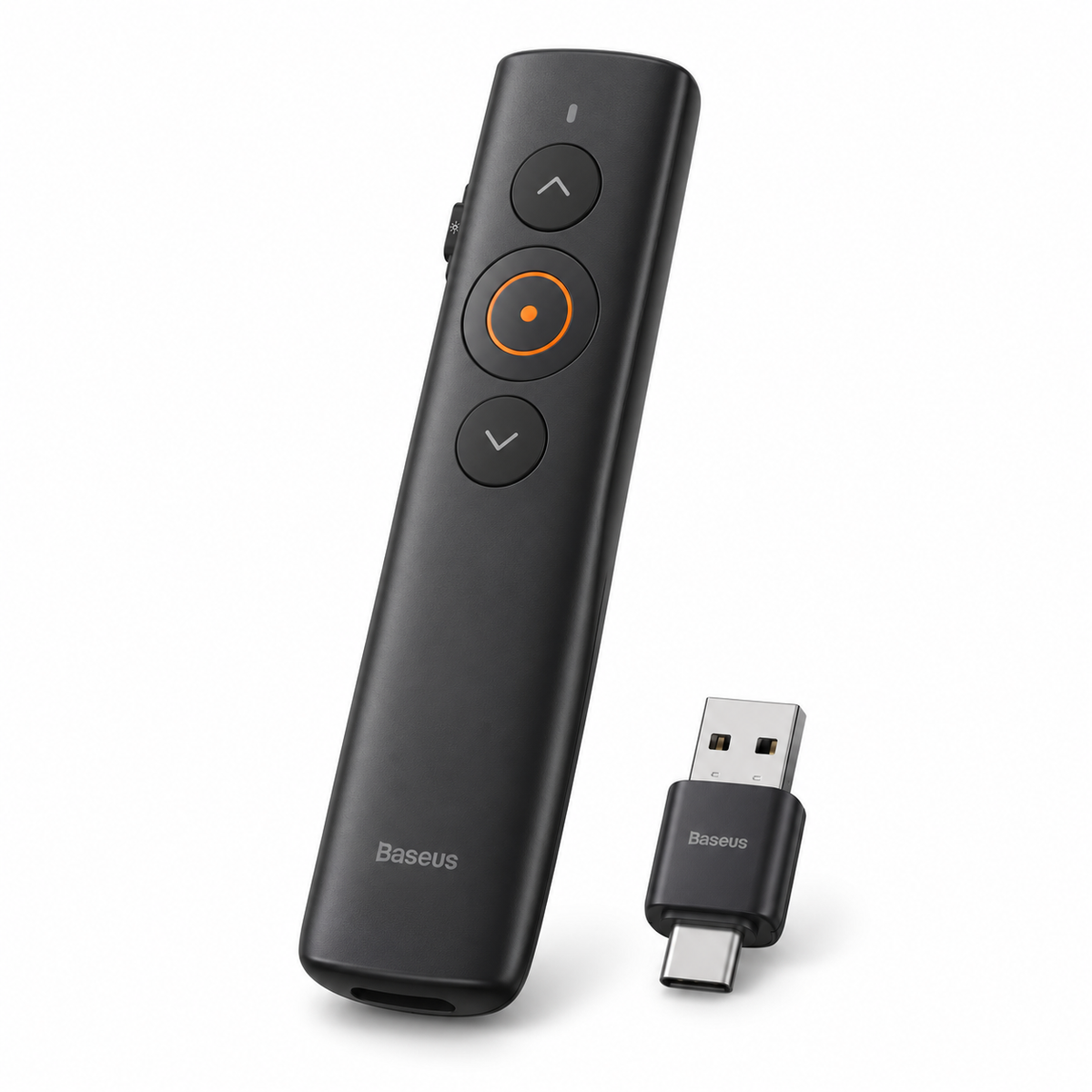 Baseus Orange Dot wireless presenter and laser pointer in black