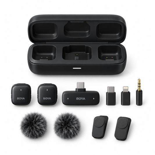 BOYA BOYALINK 3-01 wireless microphone kit in black