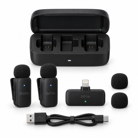 BOYA BY-V3 wireless microphone kit for Lightning devices in black
