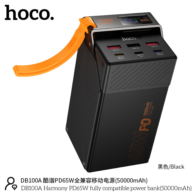 HOCO 50000mAh Power Bank – Ultra High Capacity Fast Charging Portable Battery Pack