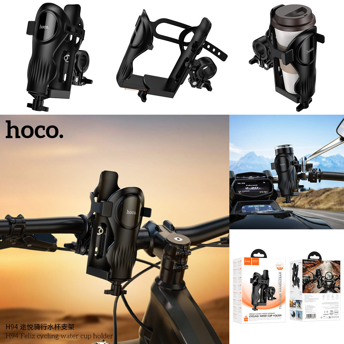 Hoco H94 Feliz bicycle cup holder-thumbmail-3