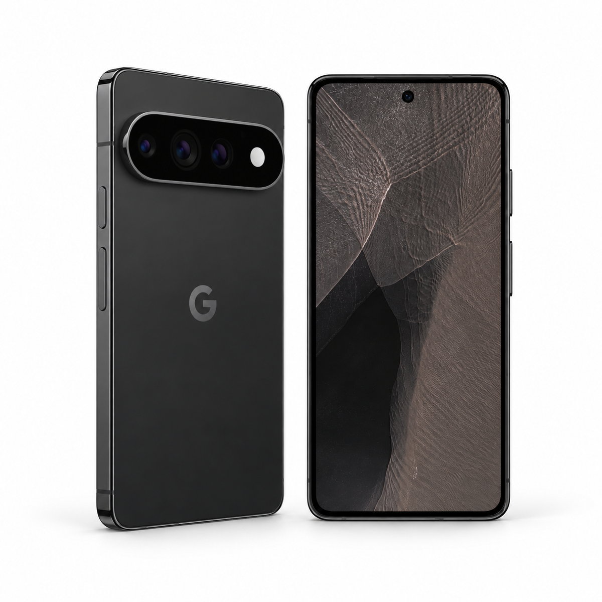 Google Pixel 11 Pro XL 5G 256GB — New Obsidian — front and rear studio views