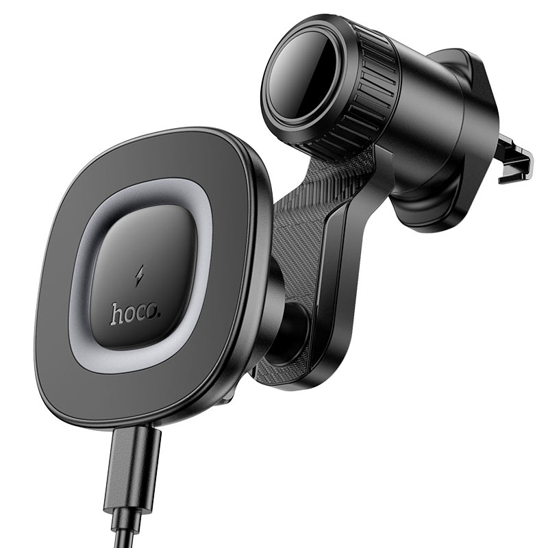 HOCO HW30 Crown magnetic wireless charging car holder air outlet-thumbmail-3