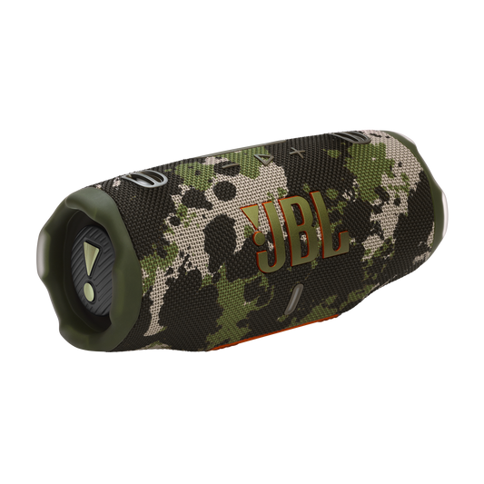 JBL Charge 6 portable Bluetooth speaker in Squad camouflage