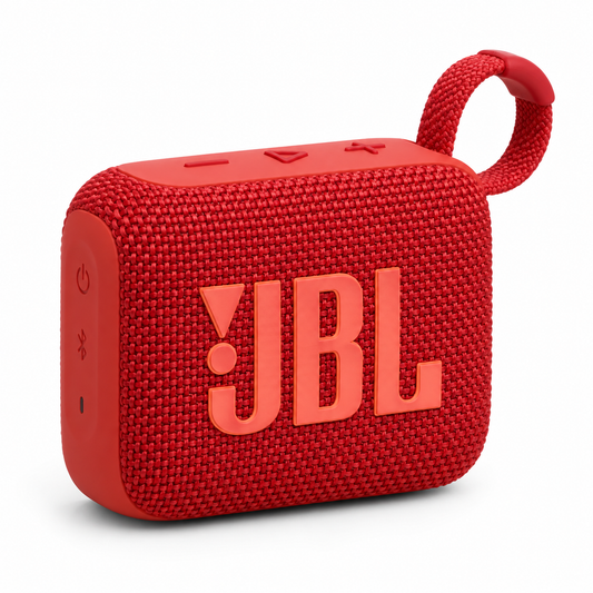JBL Go 4 ultra-portable Bluetooth speaker in red