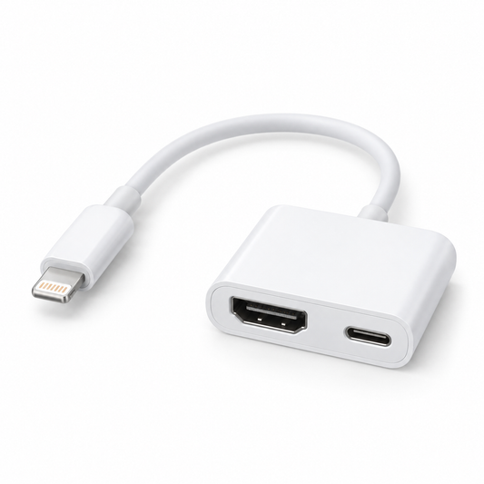 Joyroom S-H141 Lightning to HDMI and Lightning adapter in white