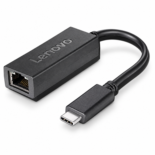 Lenovo USB-C to Ethernet Adapter 4X90S91831 in Black