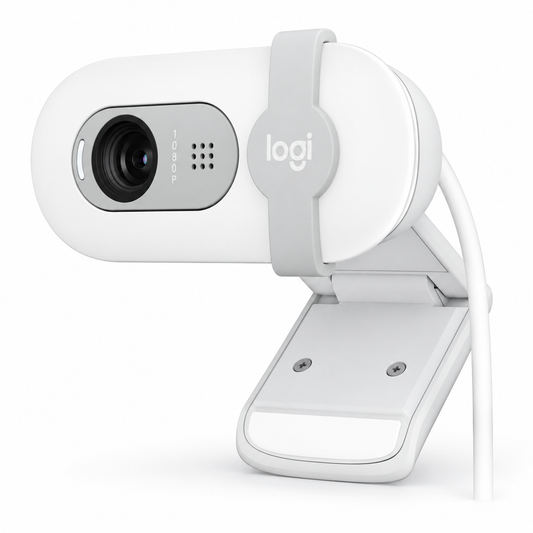 Logitech Brio 100 Full HD webcam in White