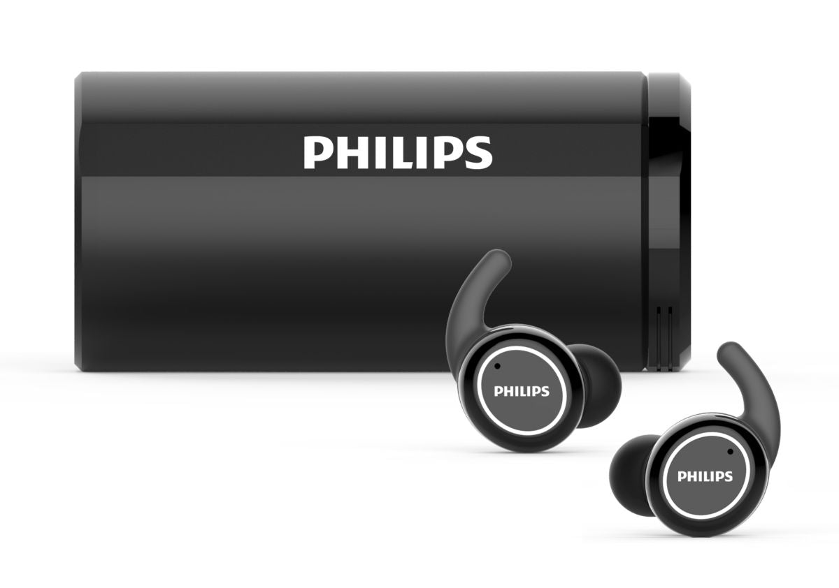 Philips TAST702BK/00 True Wireless Sport Earbuds – Black