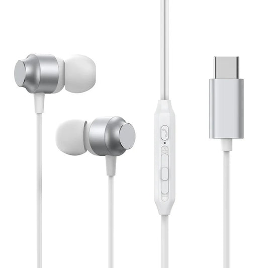 Joyroom JR-EC06 USB-C Wired Earphones – Silver