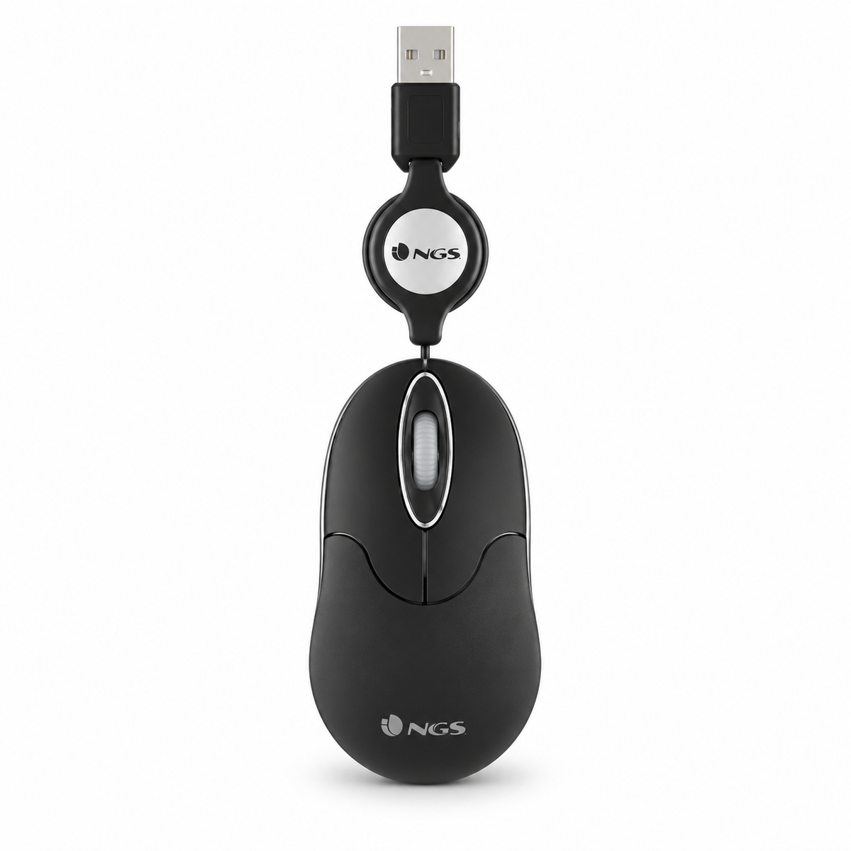 NGS Sinblack retractable travel mouse