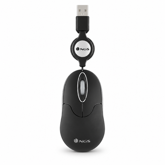 NGS Sinblack retractable travel mouse