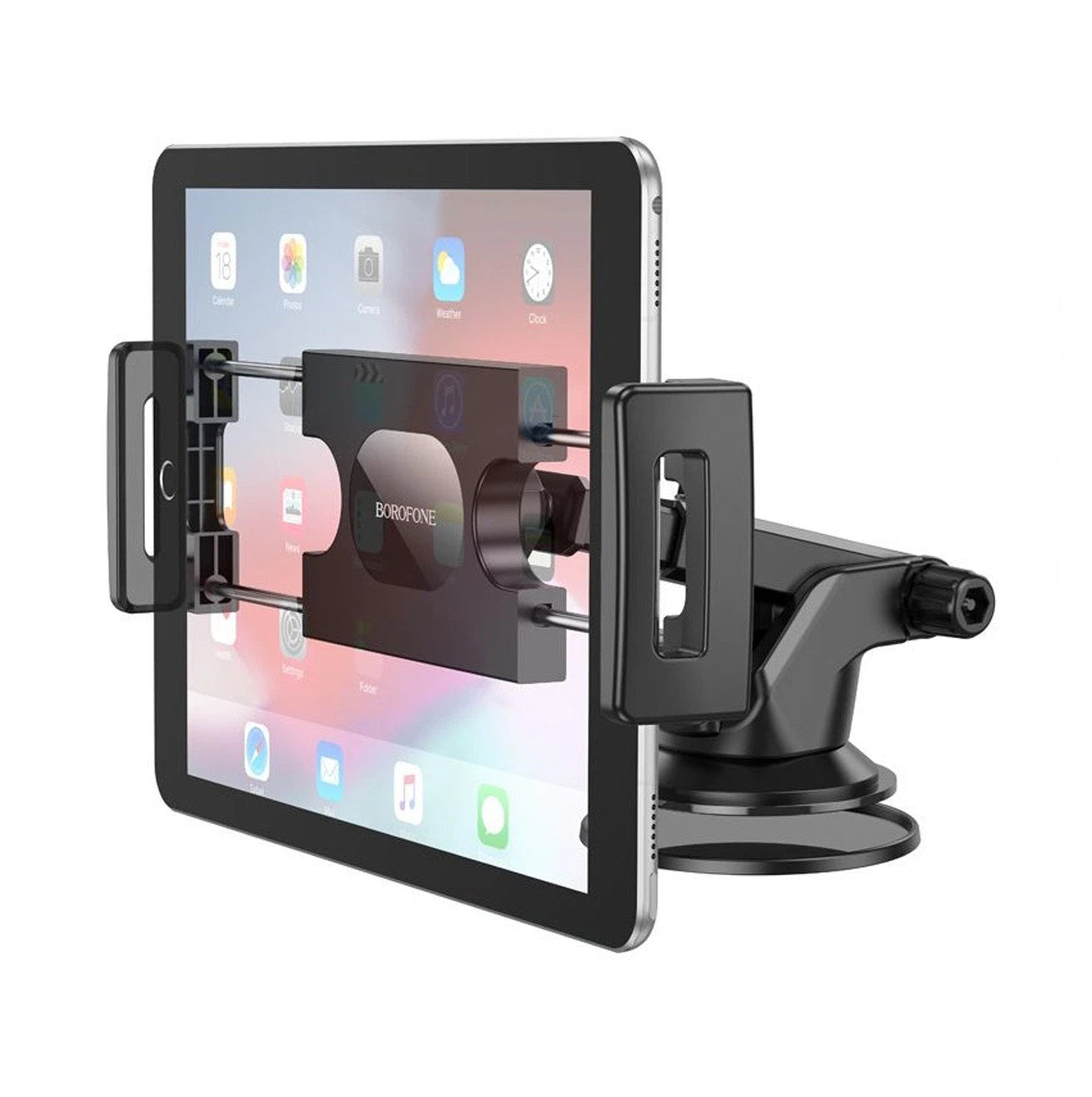 BOROFONE BH100 Airy Car Center Console Tablet PC Holder(Black)