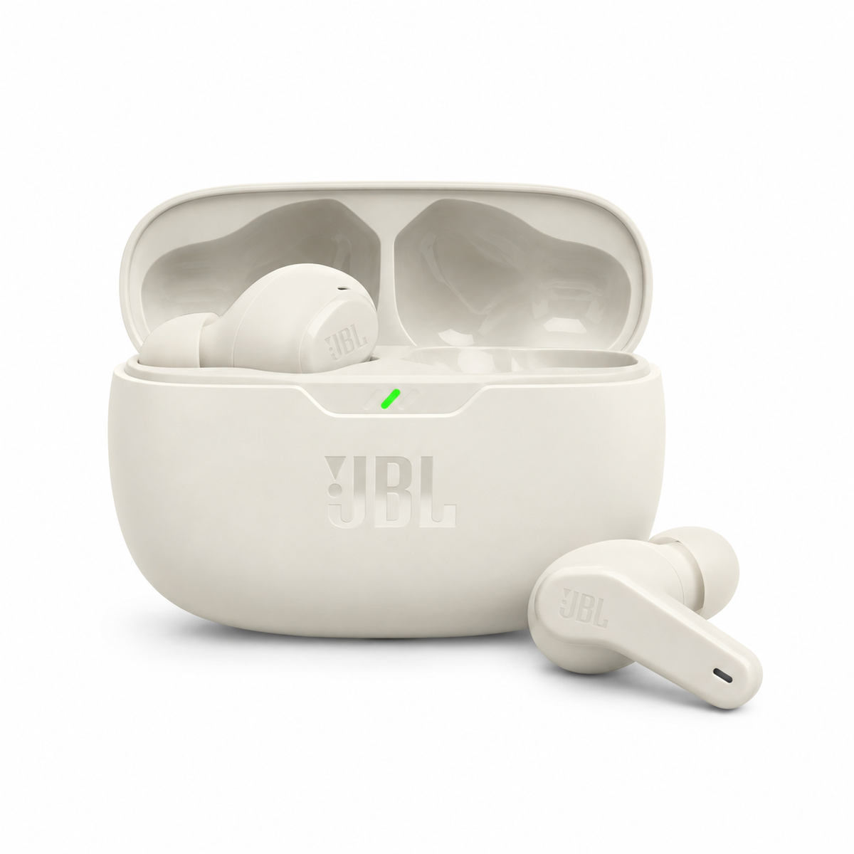 JBL Vibe Beam Ivory earbuds